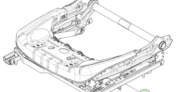1107103-45-A Каркас електроприводу сидіння першого ряду FIRST ROW SEAT CUSHION FRAME POWER ASSEMBLY 1107103-45-A Каркас електроприводу сидіння першого ряду FIRST ROW SEAT CUSHION FRAME POWER ASSEMBLY