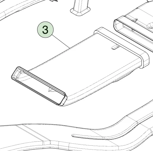 1866866-00-B Повітропровід-перемичка центральної консолі CENTER CONSOLE JUMPER DUCT