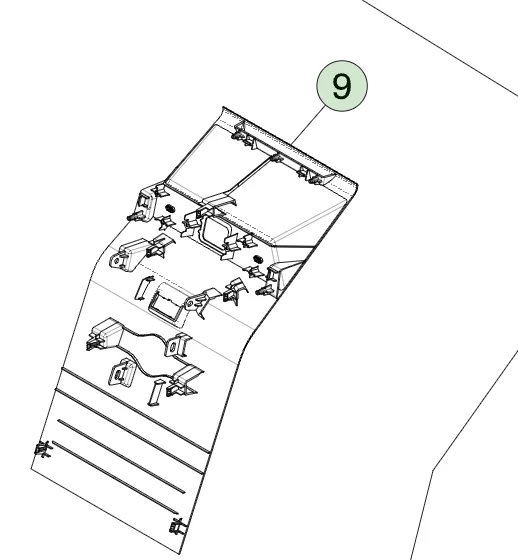 1850332-98-E Задня панель (збірка) BACK PANEL ASSEMBLY