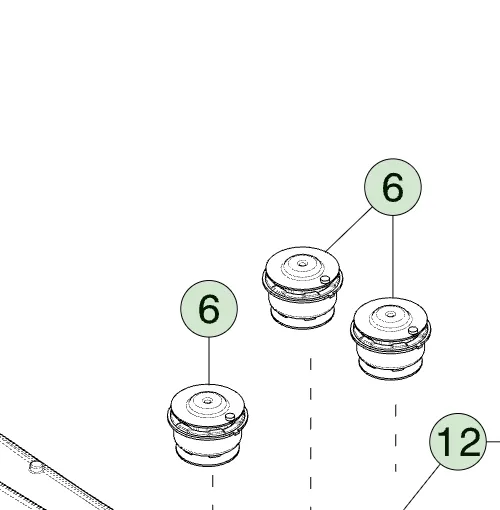 1813006-00-C Боковий компресор верхньої опори втулки TOP MOUNT BUSHING COMPRESSOR – SIDE