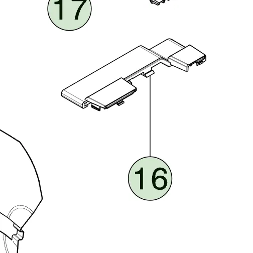 1927928-00-A Перший ряд — кришка для гвинтів сидіння права сторона FIRST ROW SEAT SCREW COVER RIGHT HAND