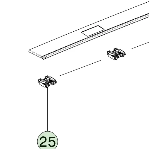 1858672-99-C Кронштейн декоративної накладки даху ROOF APPLIQUE BRACKET