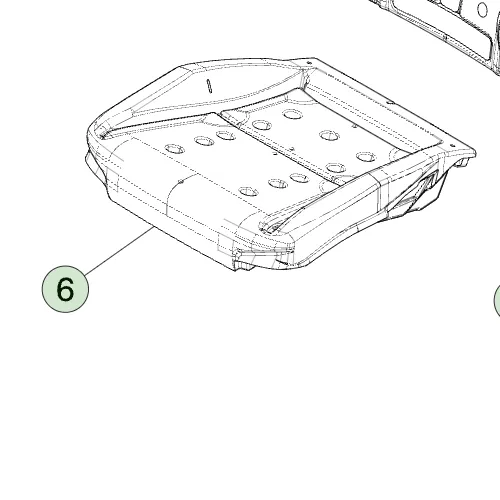 1947371-89-C Пінопластова вставка подушки переднього сидіння — лише ліва сторона з вентиляційним отвором FRONT SEAT CUSHION FOAM LEFT HAND ONLY WITH VENT