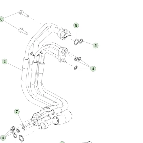 1775722-00-C Пентапортні трубопроводи кондиціонера (AC лінії) PENTAPORT AC LINES