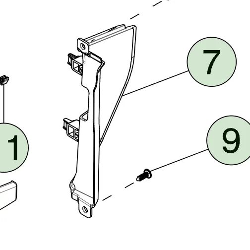 1922106-00-D Накладка-заглушка заднього ліхтаря – права сторона REAR LAMP CLOSEOUT APPLIQUE – RIGHT HAND