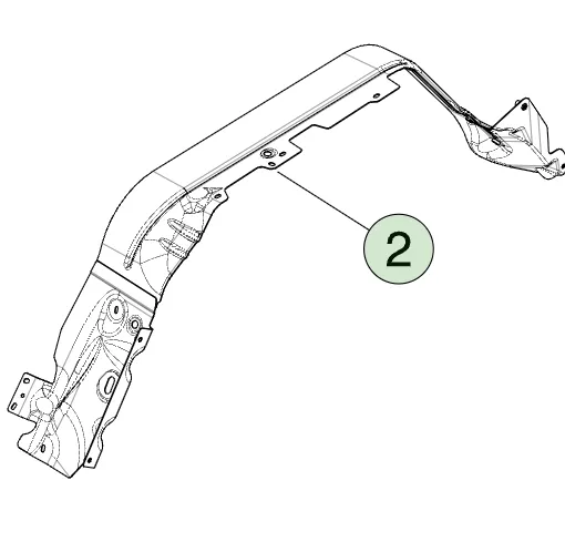 1832209-ST-H Збірка лівої задньої колісної арки ASSEMBLY – REAR WHEEL ARCH – LEFT HAND
