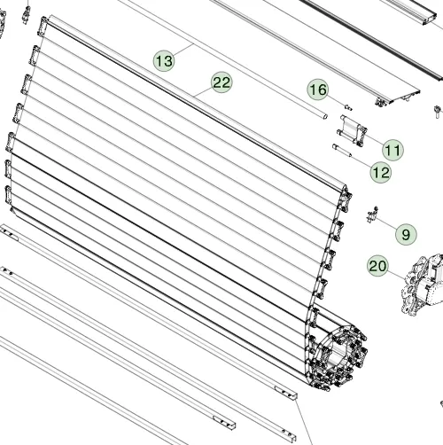 1906561-00-D Решітчаста система тонно SLAT SYSTEM – TONNEAU