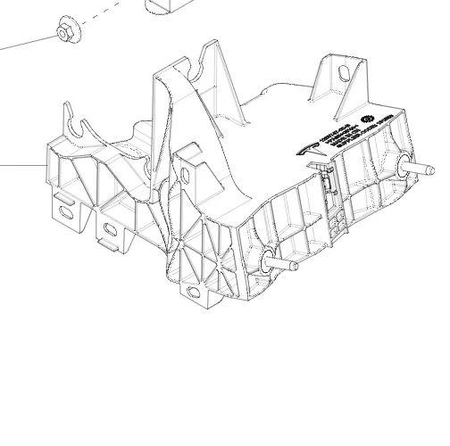 1250747-00-D Кронштейн гідравлічного блока керування (у зборі) HYDRAULIC CONTROL UNIT – BRACKET ASSEMBLY
