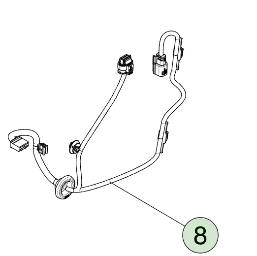1882223-00-F Жгут пристроїв замикання дверей HARNESS-DOOR CLOSURES DEVICES