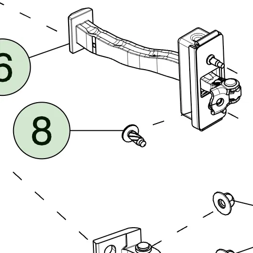 1801457-99-B Обмежувач відкривання задніх дверей DOOR CHECK STRAP – REAR