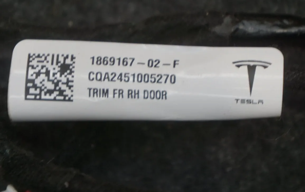1869167-02-F Жгут обшивки передньої правої двері HARNESS-TRIM-FRONT RIGHT HAND DOOR