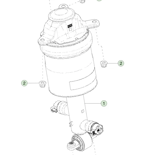 1250466-00-E Модуль задньої пневматичної пружини – права сторона REAR AIR SPRING MODULE – RIGHT HAND