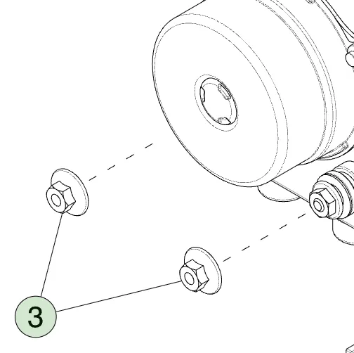 1006538-00-A Гайка HF M6 – 1.00×18 ZnAl NUT