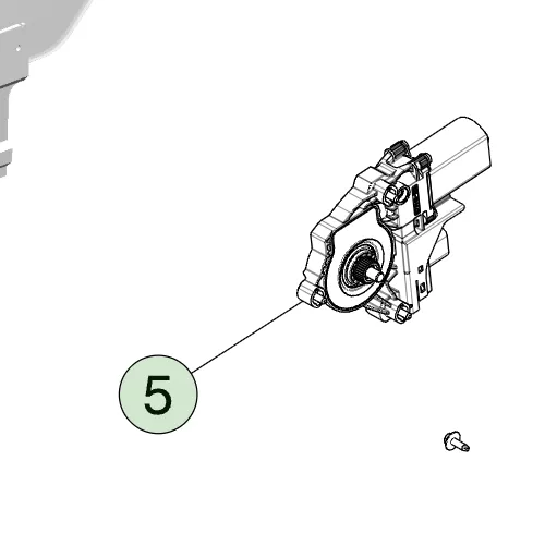 1873125-00-A Склопідйомник з мотором 48В Q-Motor правий WINDOW REGULATOR – 48V Q-MOTOR – RIGHT HAND