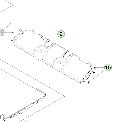 1877889-99-D Нижня обшивка задньої стінки REAR WALL LOWER TRIM