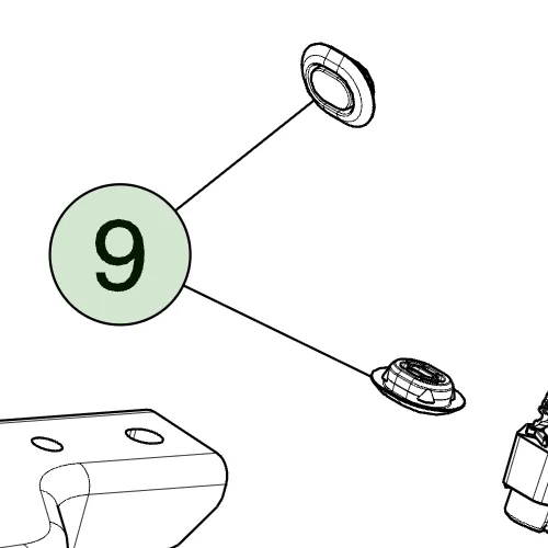 1910446-00-C Пазова заглушка 16×22 мм для панелі 0.7–1.2 мм TPV варіант B PLUG