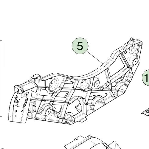 1817171-ST-J Збірка правої литої стійки (маста) ASSEMBLY – MAST CASTING – RIGHT HAND