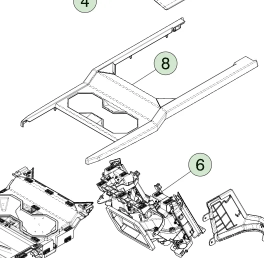 1899175-00-E Верхній декоративний вузол (збірка) TOP DECOR ASSEMBLY