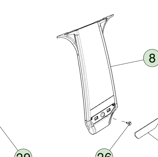 1848575-00-F Ліва аплікація на B-стійку кузова B PILLAR APPLIQUE – LEFT HAND