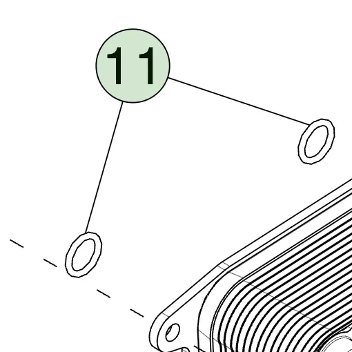 1098216-00-B Ущільнювальне кільце теплообмінника O-RING HEAT EXCHANGER