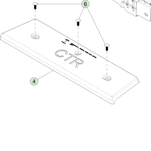 1684648-00-C Центральний кронштейн підніжки облицювання FASCIA STEP BRACKET – CENTER