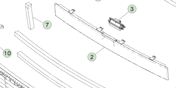 1846457-00-A Верхня/нижня поролонова ущільнювальна прокладка FOAM SEAL – UPPER/LOWER 1846457-00-A Верхня/нижня поролонова ущільнювальна прокладка FOAM SEAL – UPPER/LOWER