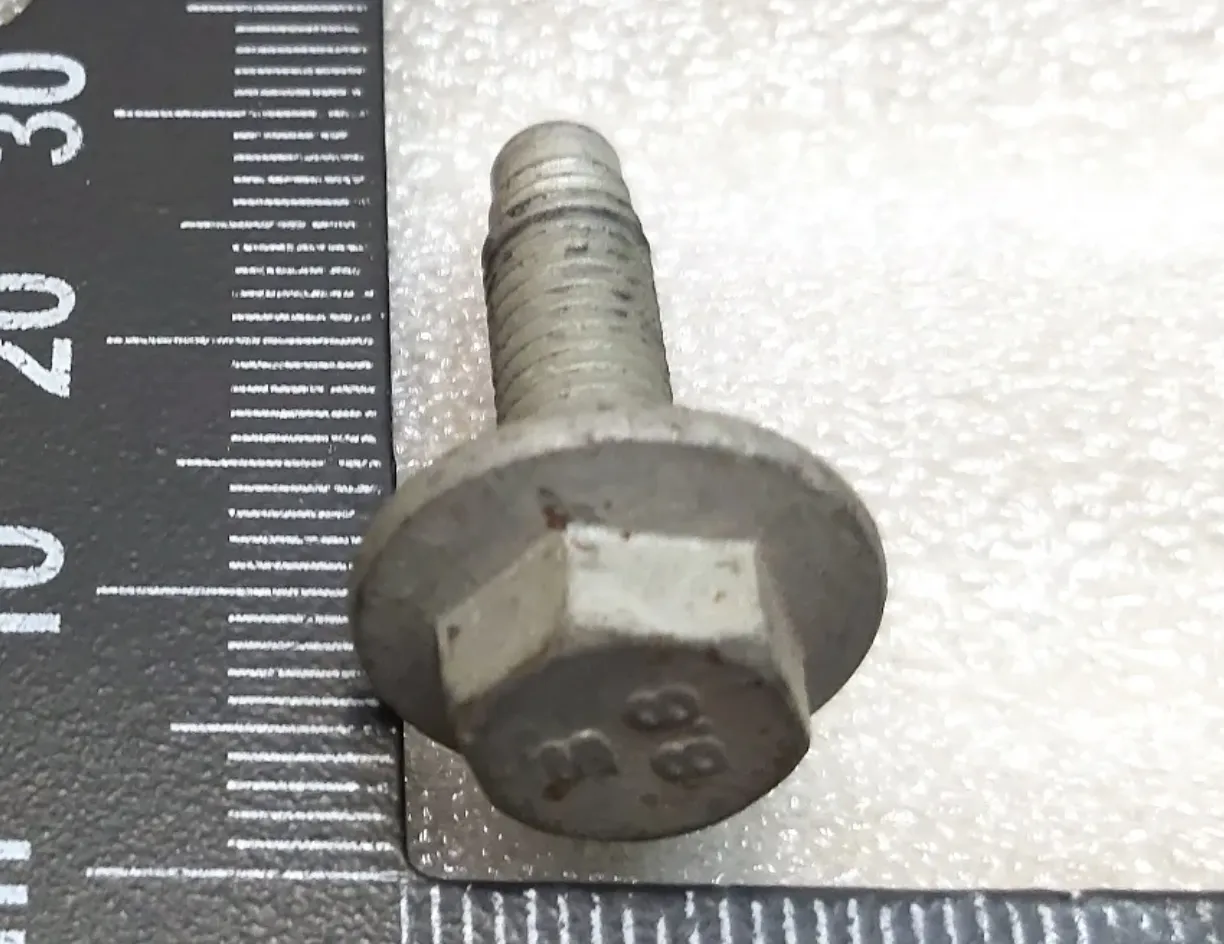 1139785-00-A Болт M6×21 мм з шестигранною фланцевою головкою крок різьби 1.0 мм клас міцності 8.8 з покриттям G1009 (тип B) матовий BOLT