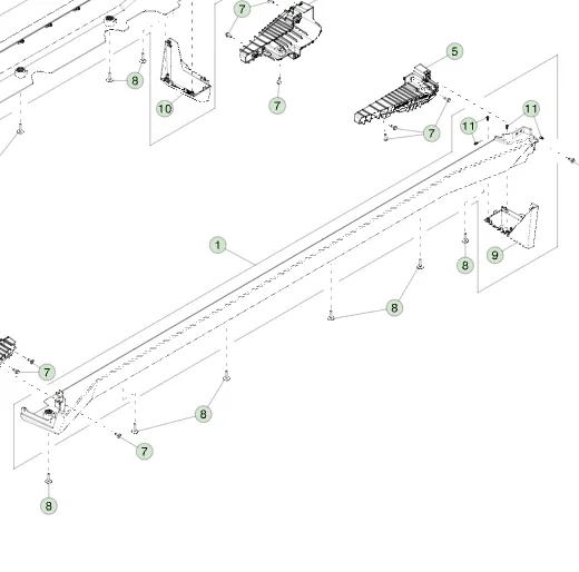1816597-00-C Збірка клапанної кришки (кришки рокера) — ліва сторона ROCKER COVER ASSEMBLY – LEFT HAND