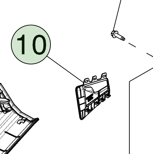 1928067-00-C Облицювання верхньої частини центральної стійки (B-подібної) – ліва сторона B-PILLAR UPPER TRIM BEZEL – LEFT HAND