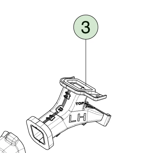 1875176-00-E Вузол повітропроводу обігріву (осушення скла) — водійська сторона DEMIST DUCT ASSSEMBLY – DRIVER
