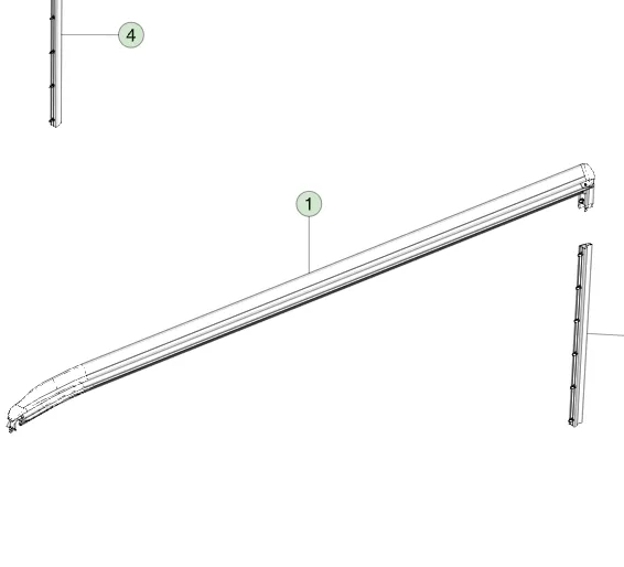 1808599-00-D Лівий ущільнювач системи відведення води тоннео TONNEAU WATER MANAGEMENT SEAL – LEFT HAND