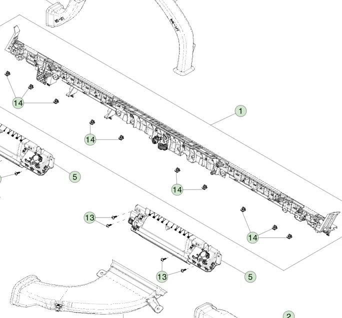 1851730-01-H Вузол аерокріплення панелі приладів IP AEROBRACKET ASSEMBLY