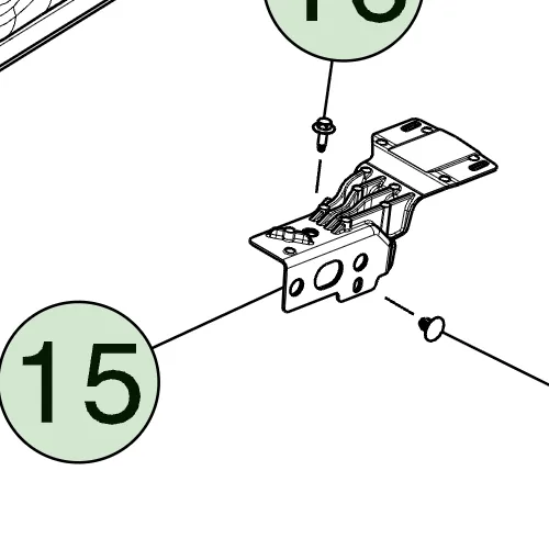1901719-00-F Правий кронштейн підсвітки підніжки LAMP STEP BRACKET – RIGHT HAND