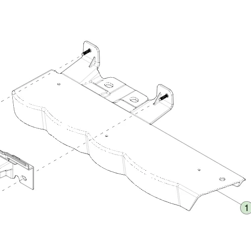 1849710-00-H Збірка литого бампера — права сторона CAST BUMPER ASSEMBLY – RIGHT HAND
