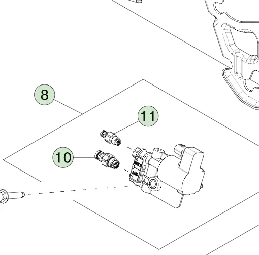1906788-00-C Клапанний блок SCUBA у зборі SCUBA VALVE BLOCK ASSEMBLY