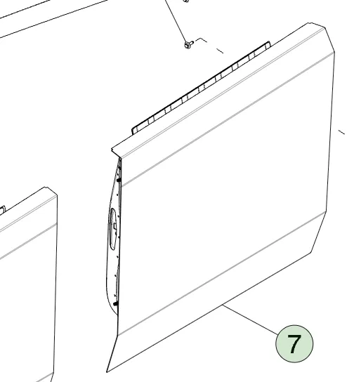 1814851-00-B Збірка лівих задніх дверей ASSEMBLY – REAR DOOR – LEFT HAND