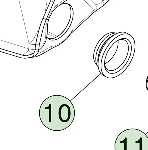1758769-00-A Втулка (ущільнювач) датчика рівня GROMMET LEVEL SENSOR