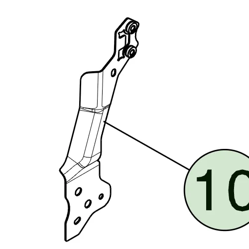 1878269-ST-G Збірка лівої пластини заднього борта ASSEMBLY – TAILGATE PLATE – LEFT HAND