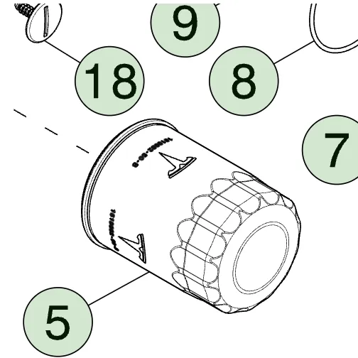 1618882-50-B Масляний фільтр – приводний блок  OIL FILTER – DRIVE UNIT