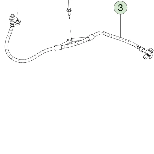 1250731-00-D Гальмівний шланг у зборі – задній – ліва сторона BRAKE HOSE ASSEMBLY – REAR – LEFT HAND