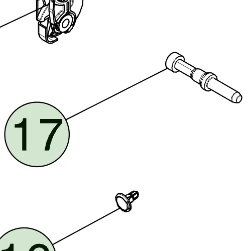 1904213-00-A Стопорний болт другого ряду версія 3 2ND ROW STOP BOLT V3