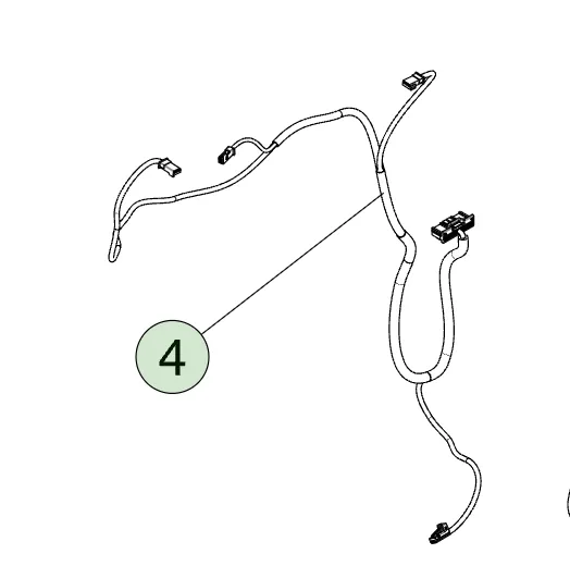 1869167-01-F Жгут обшивки передньої лівої двері HARNESS-TRIM- FRONT LEFT HAND DOOR