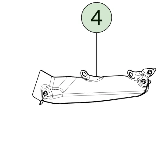 1848881-ST-F Панель лівого з’єднувача жолоба
 PANEL – GUTTER CONNECTOR – LEFT HAND