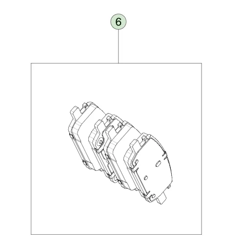 8008352-00-A Комплект задніх гальмівних колодок REAR BRAKE PAD KIT
