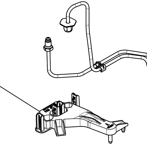 1250773-00-D Правий розподільник гальмівної магістралі BRAKE JUNCTION MOLDING – RIGHT HAND