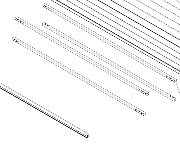 2006977-00-C Квадратний профіль — сервісний комплект для тонно SQUARE PROFILE – TONNEAU SERVICE KIT