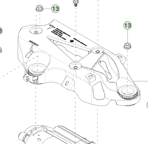 1250912-00-F Кронштейн кріплення компресора пневмопідвіски CARRIER BRACKET – AIR SUSPENSION COMPRESSOR