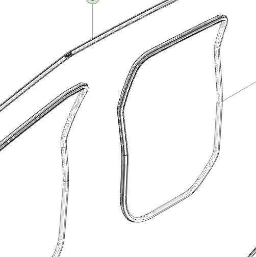 1807548-00-E Основний ущільнювач кузова задній правий PRIMARY BODY SEAL – REAR – RIGHT HAND