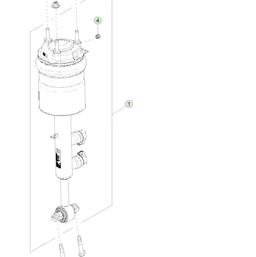 1250361-00-E Передній модуль пневматичної пружини — ліва сторона FRONT AIR SPRING MODULE – LEFT HAND