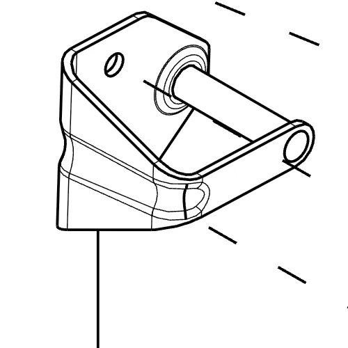 1857072-00-C Фіксатор замка заднього борту TAILGATE STRIKER